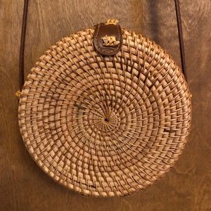 ASOS DESIGN Emma Circular rattan cross body bag!